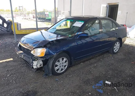 2003 Honda Civic Ex из США, поврежденный, VIN 2HGES26723H589909